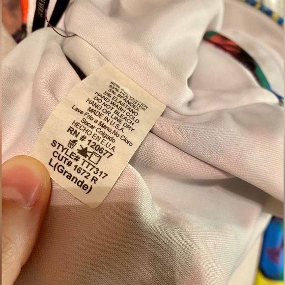 Colorful Cat Face Bandeau Top - Picture 3 of 3